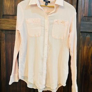 Chaps‎ Blush Pink Textured Shirt
